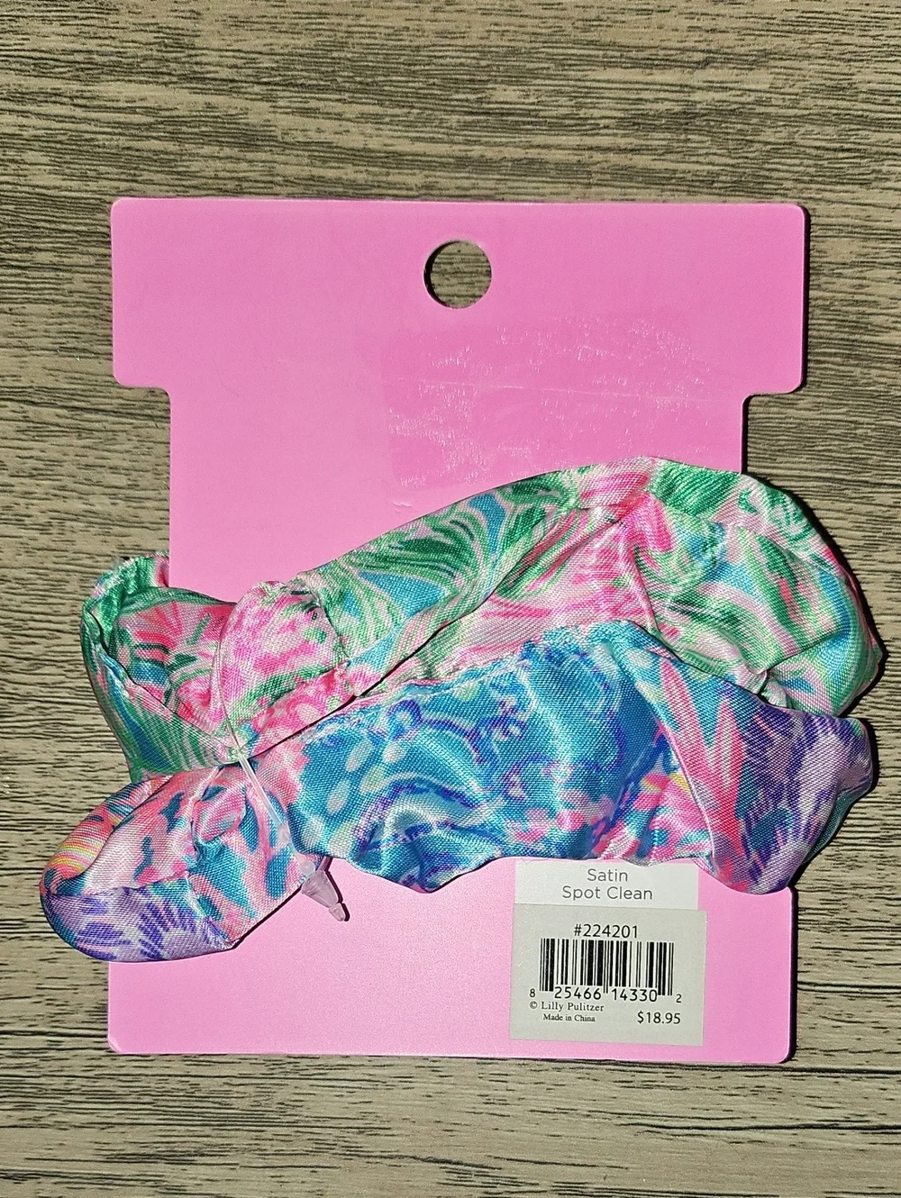 Lilly Pulitzer Pink & Blue Floral Scrunchie Set